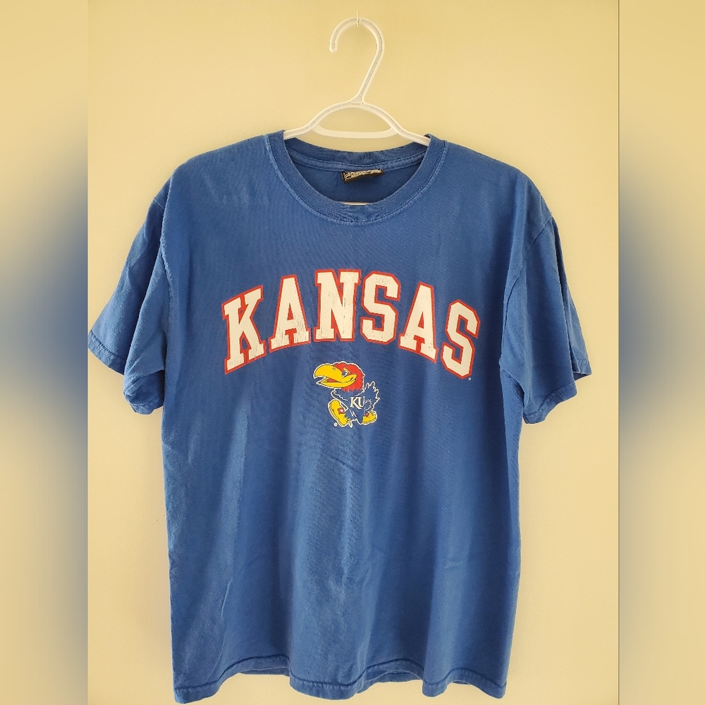 Blue Kansas University Jayhawks T-Shirt